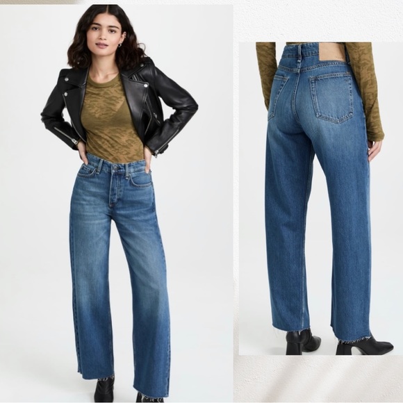 Rag & Bone NWOT Jeans in Jasper (mid-blue) Sz 24 - Picture 2 of 14